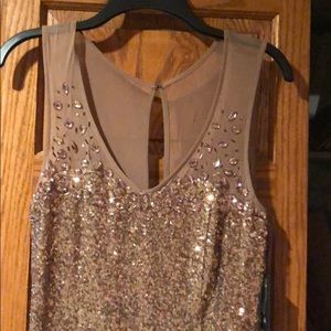 Bronze all sequin evening gown. Never worn